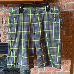 NWT Under Armour HeatGear Long Plaid Shorts
